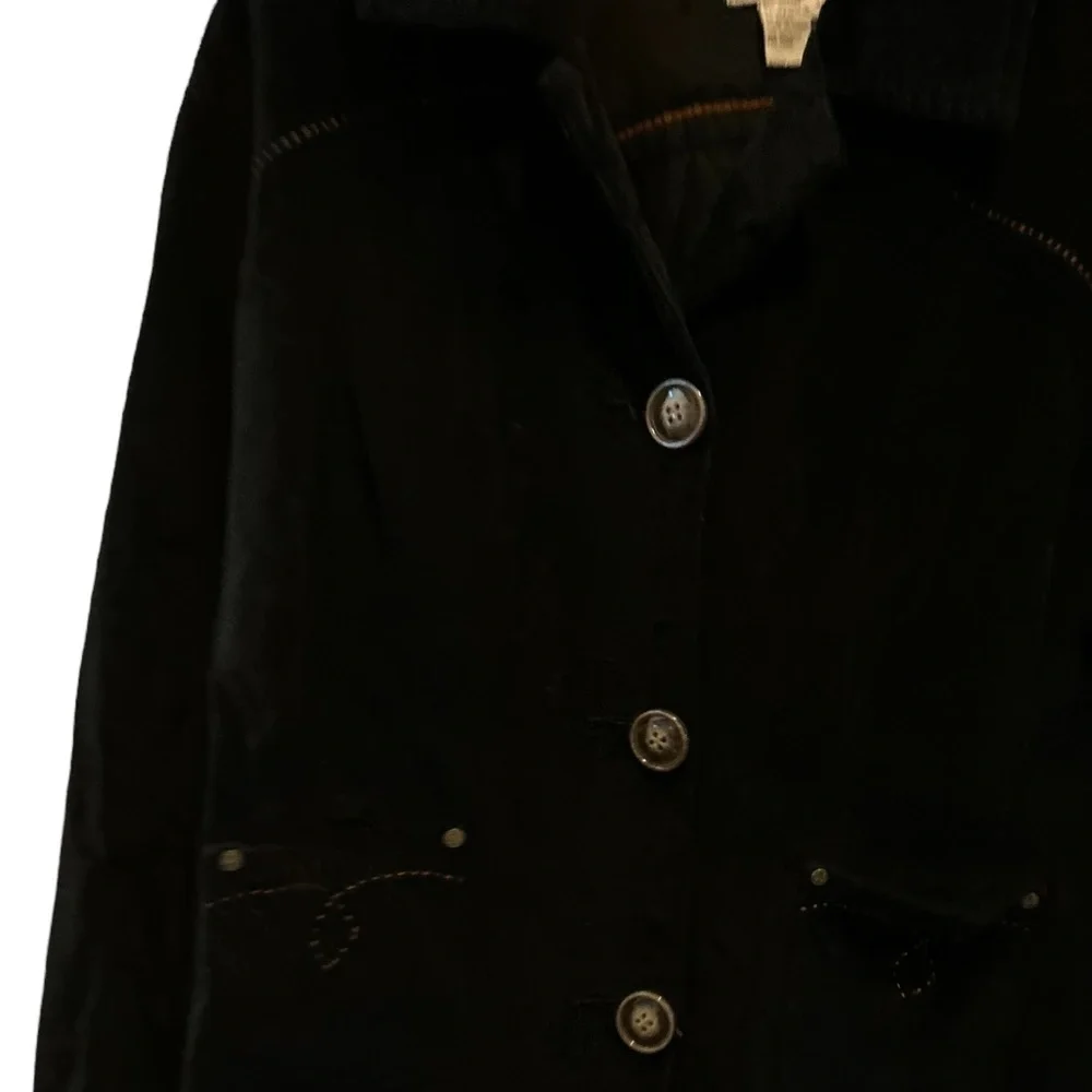 AMX‎ Black Corduroy blazer Stretch size 1X